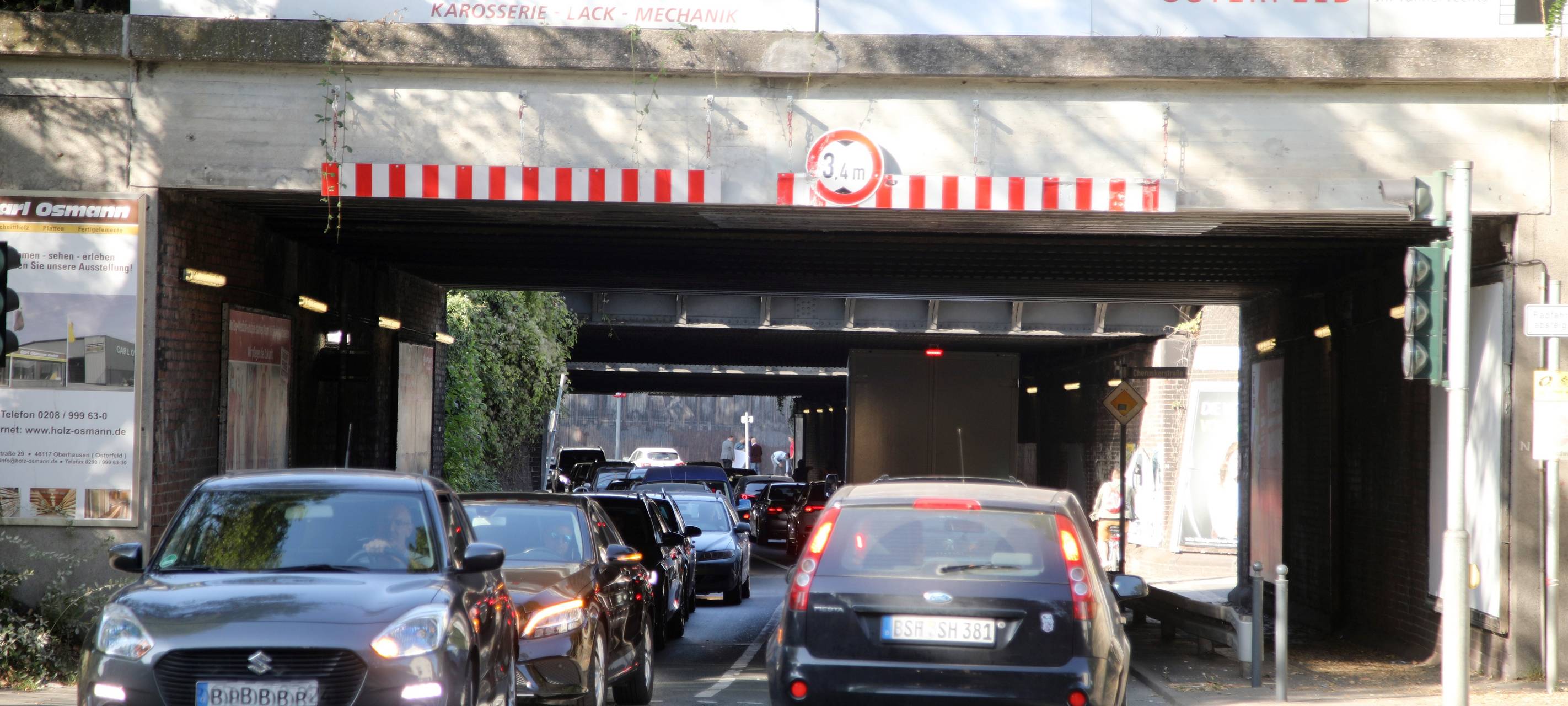 Neue Regelung für Radfahrer auf Osterfelder Straße