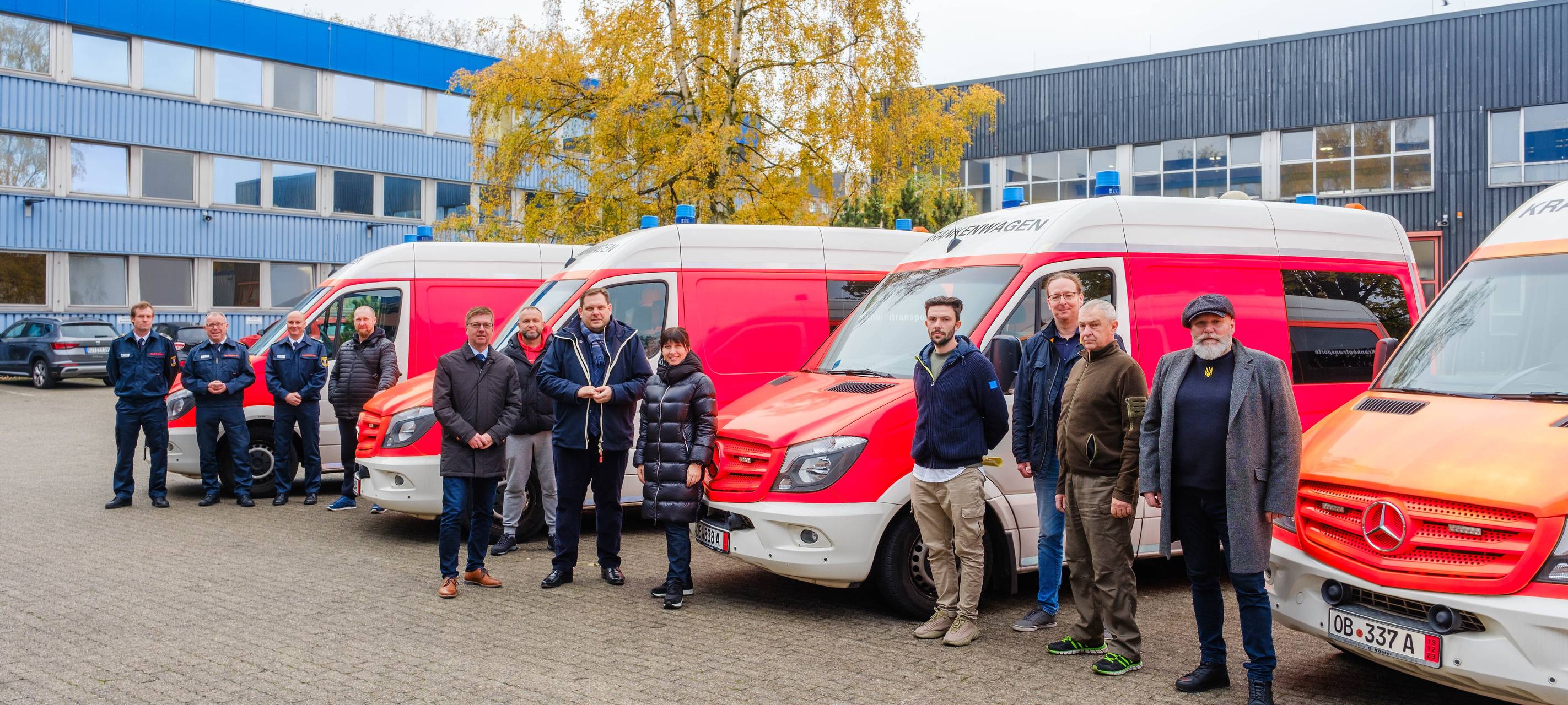 Oberhausener Krankenwagen in Ukraine im Einsatz