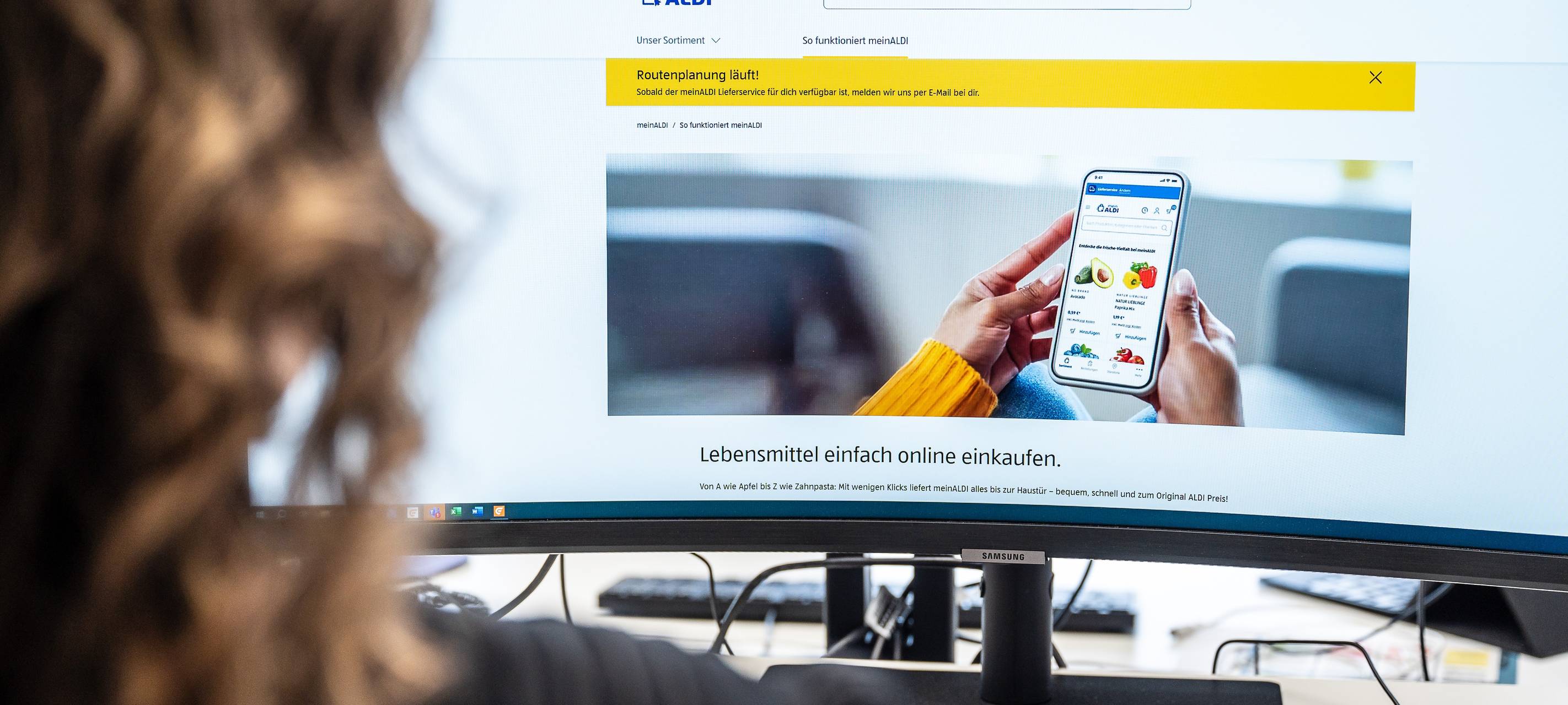 Zukunft für Aldi-Lieferdienst ungewiss