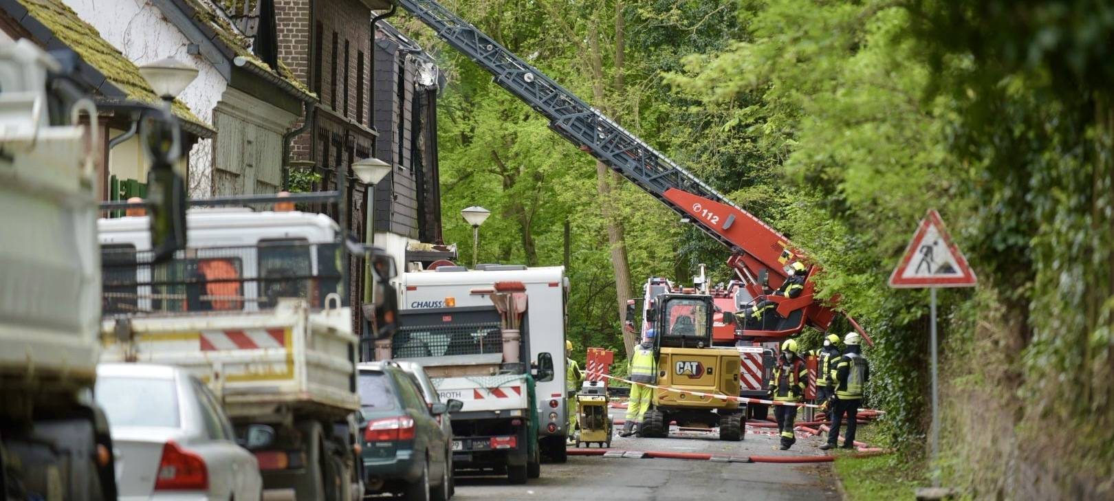 Spürhund findet Leiche in Brandruine