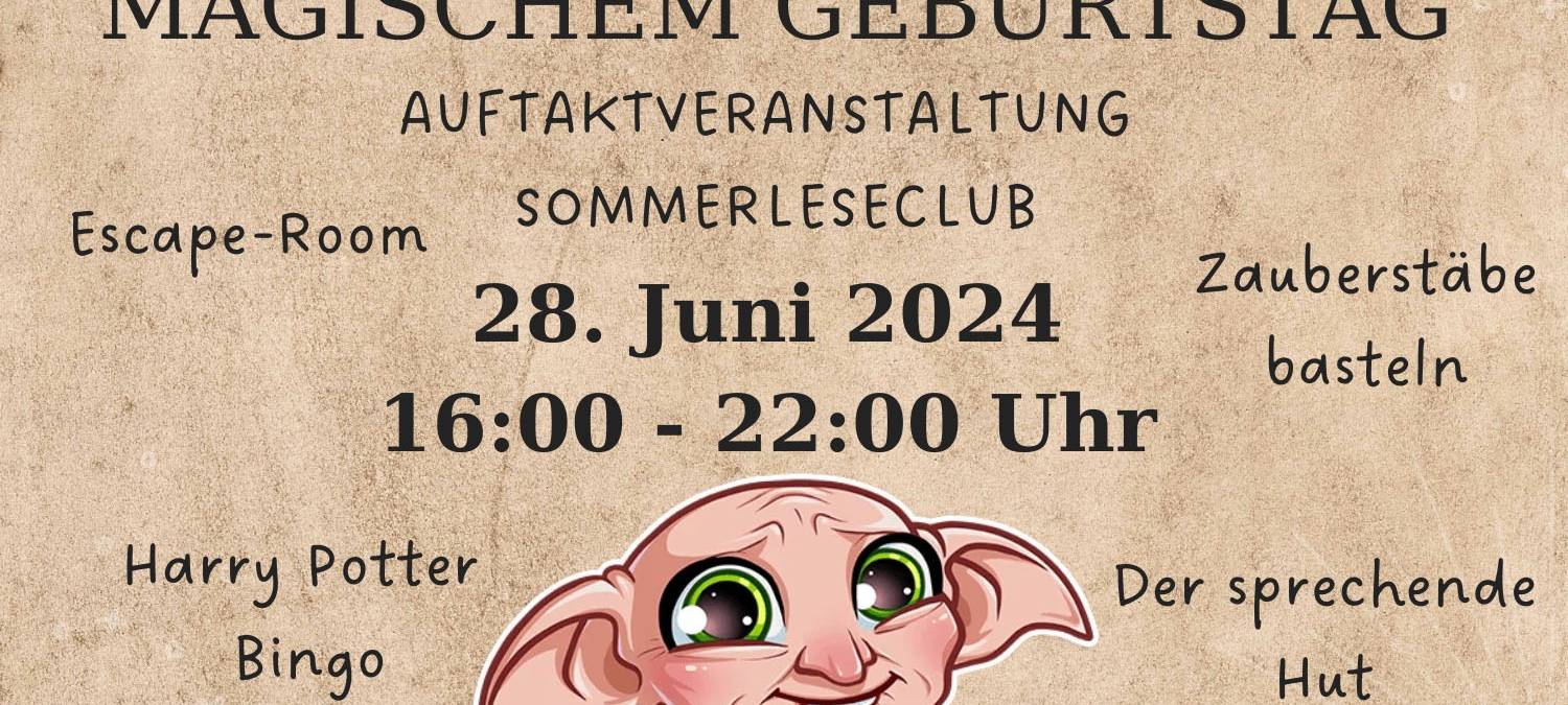 Harry Potter zum Auftakt des SommerLeseClubs