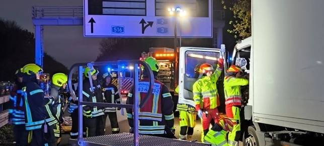 A3 musste nach Unfall gesperrt werden