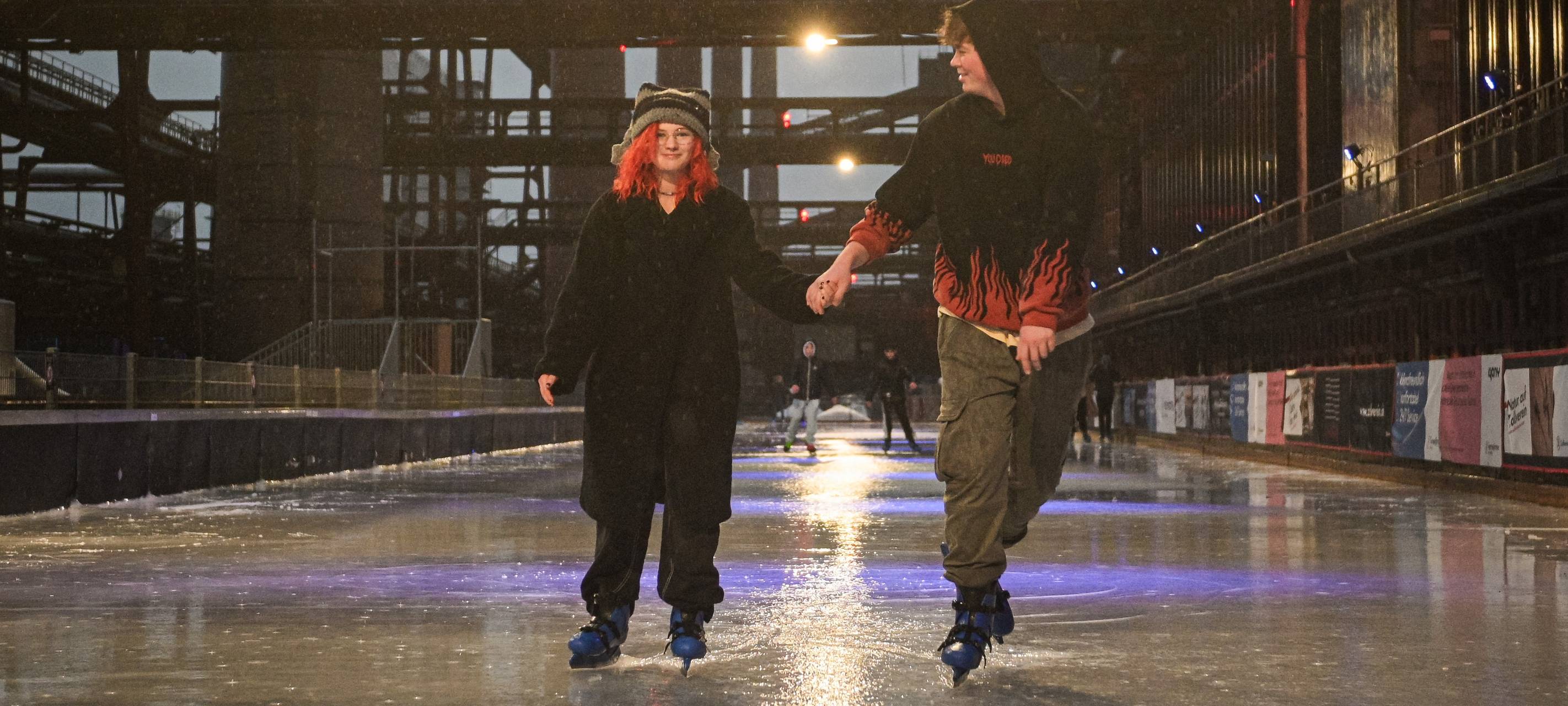 Zollverein wird zur Eislaufbahn