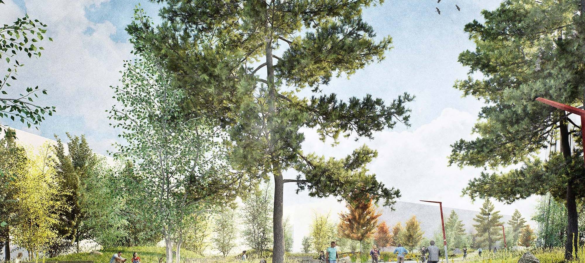 Viel Grün für Neue Mitte-Quartier geplant