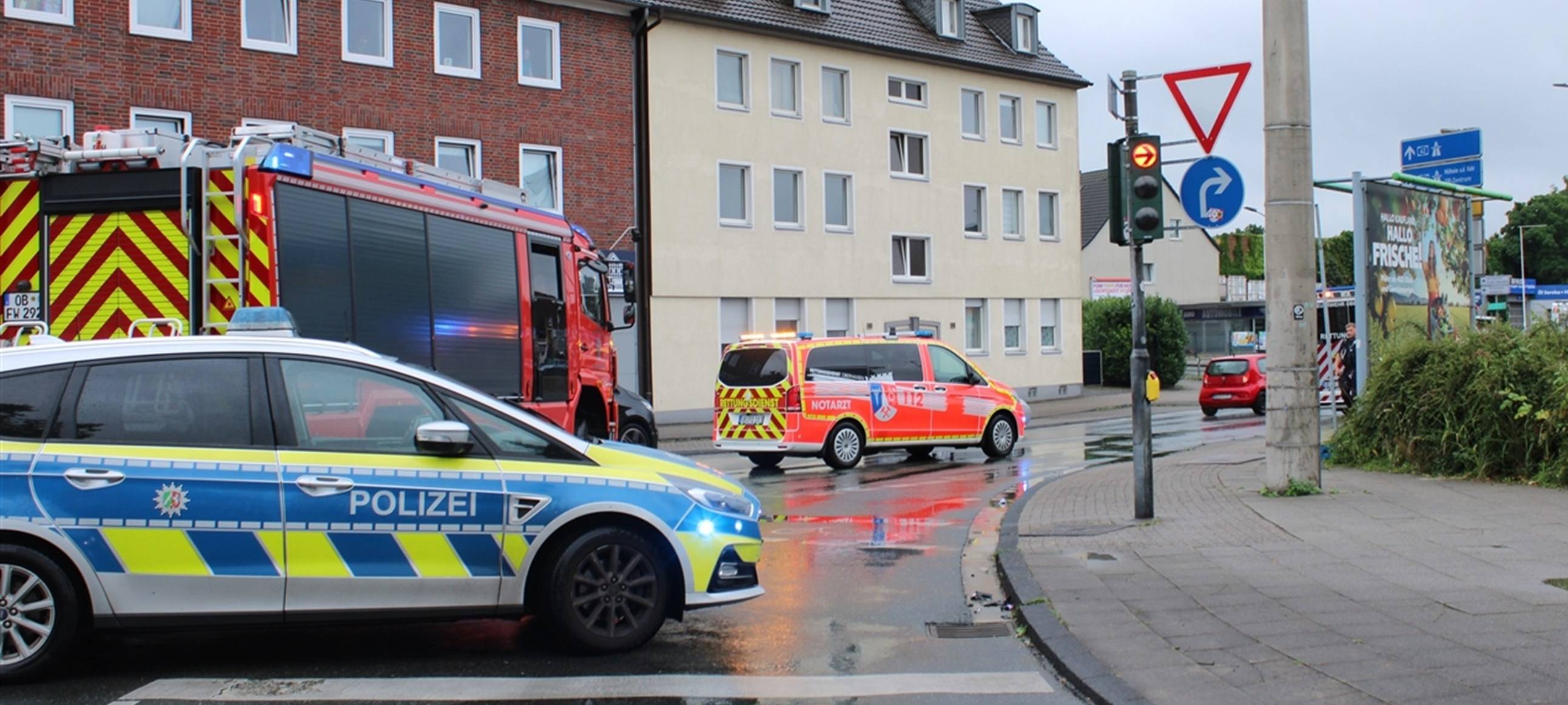 Sterkrade: Motorradfahrer stürzt und verletzt sich