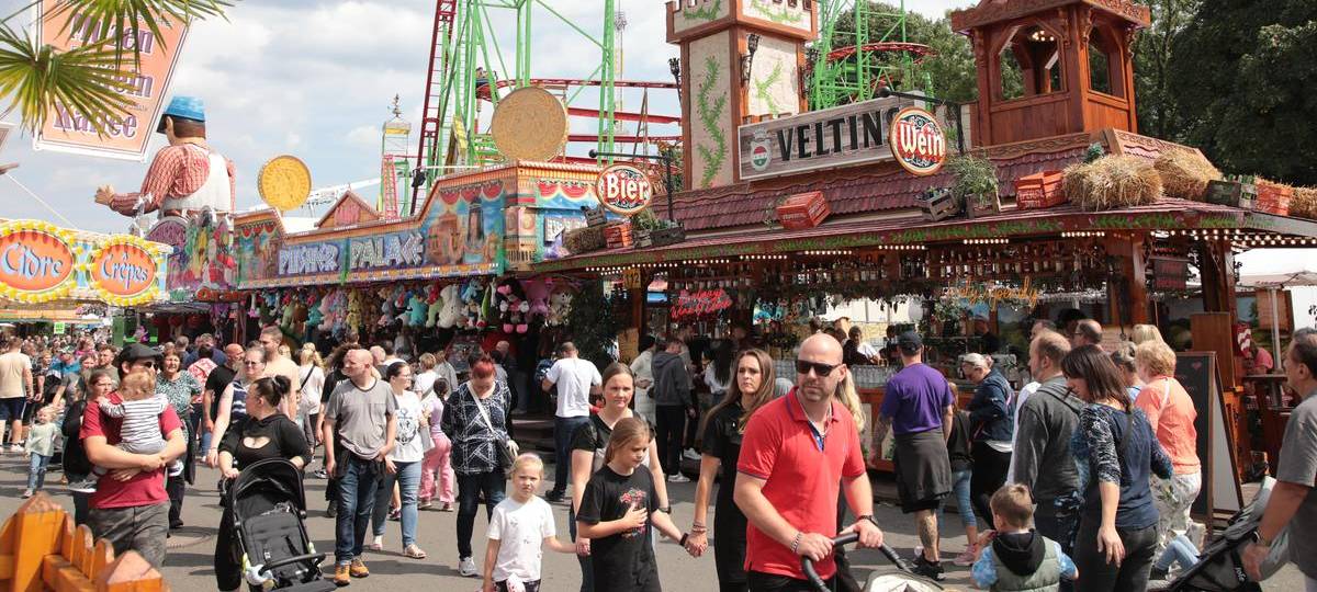 Endspurt für die Cranger Kirmes - Vogel sorgt für Unterbrechung