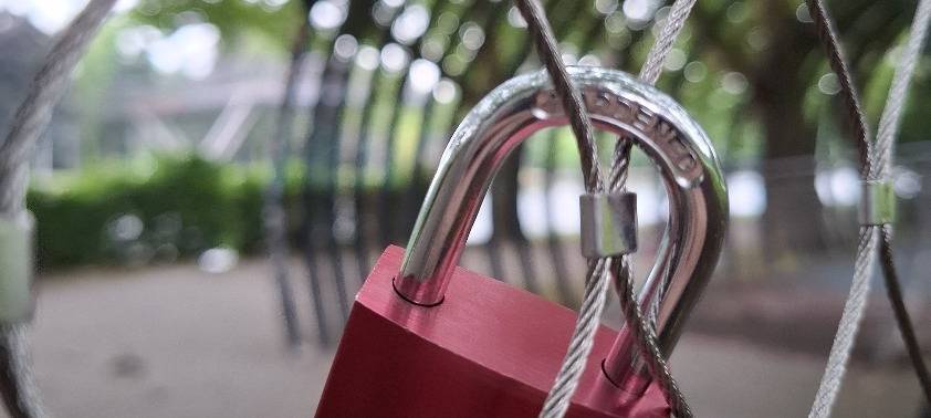 Erste Liebesschloss-Anlage an der Emscher