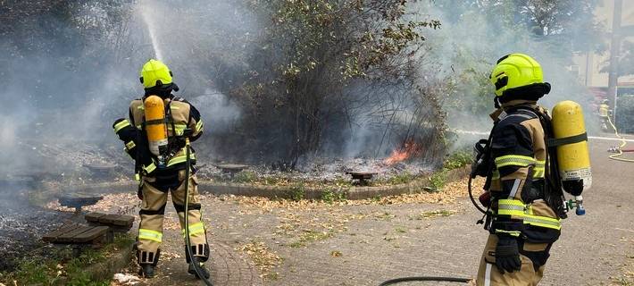 Böschungsbrand an der Mülheimer Straße