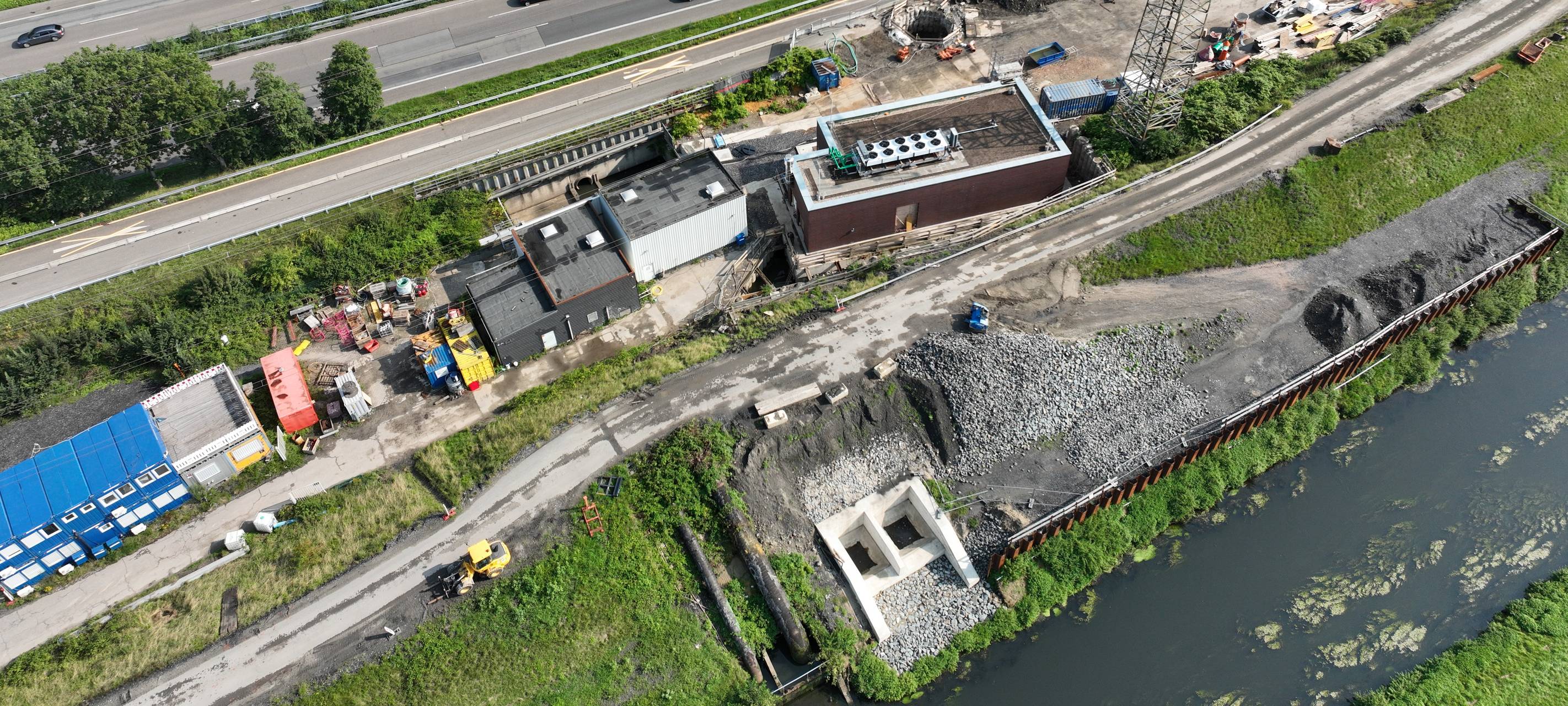 Emscher: Arbeiten an Pumpwerk auf Zielgeraden