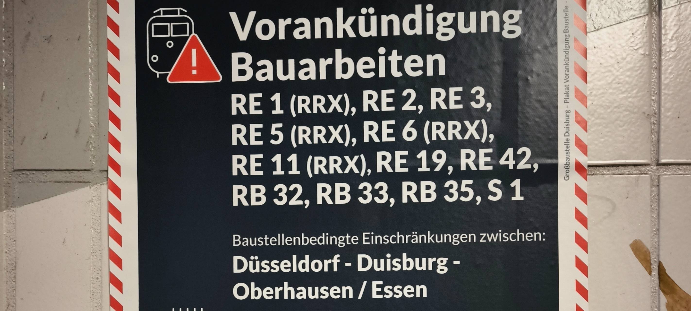 Bahn veröffentlicht Details zu vierwöchiger Gleissperrung