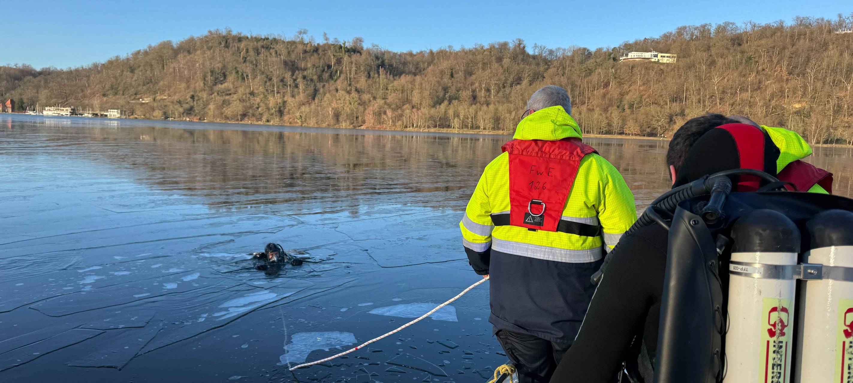 Großeinsatz am Baldeneysee war falscher Alarm