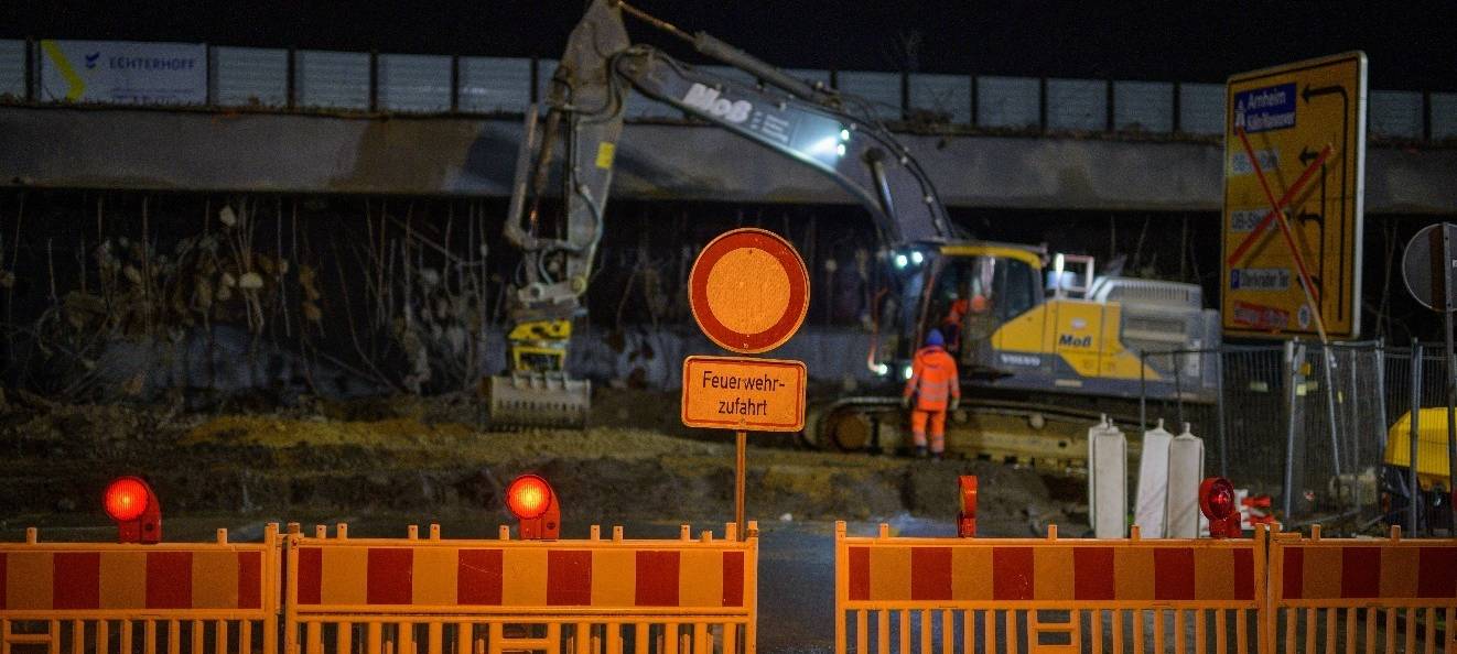 Sterkrade: Verkehr rollt nach Brückenabriss wieder