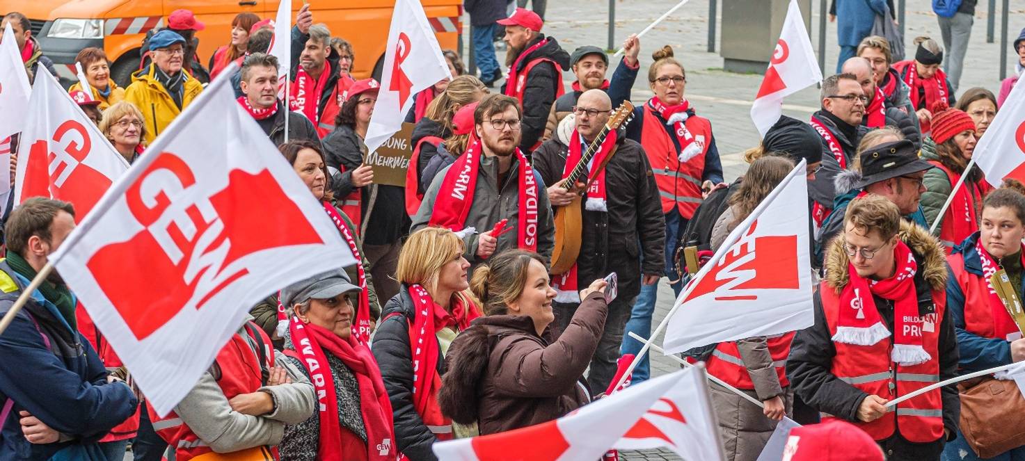 GEW und Ver.di rufen zum Warnstreik auf