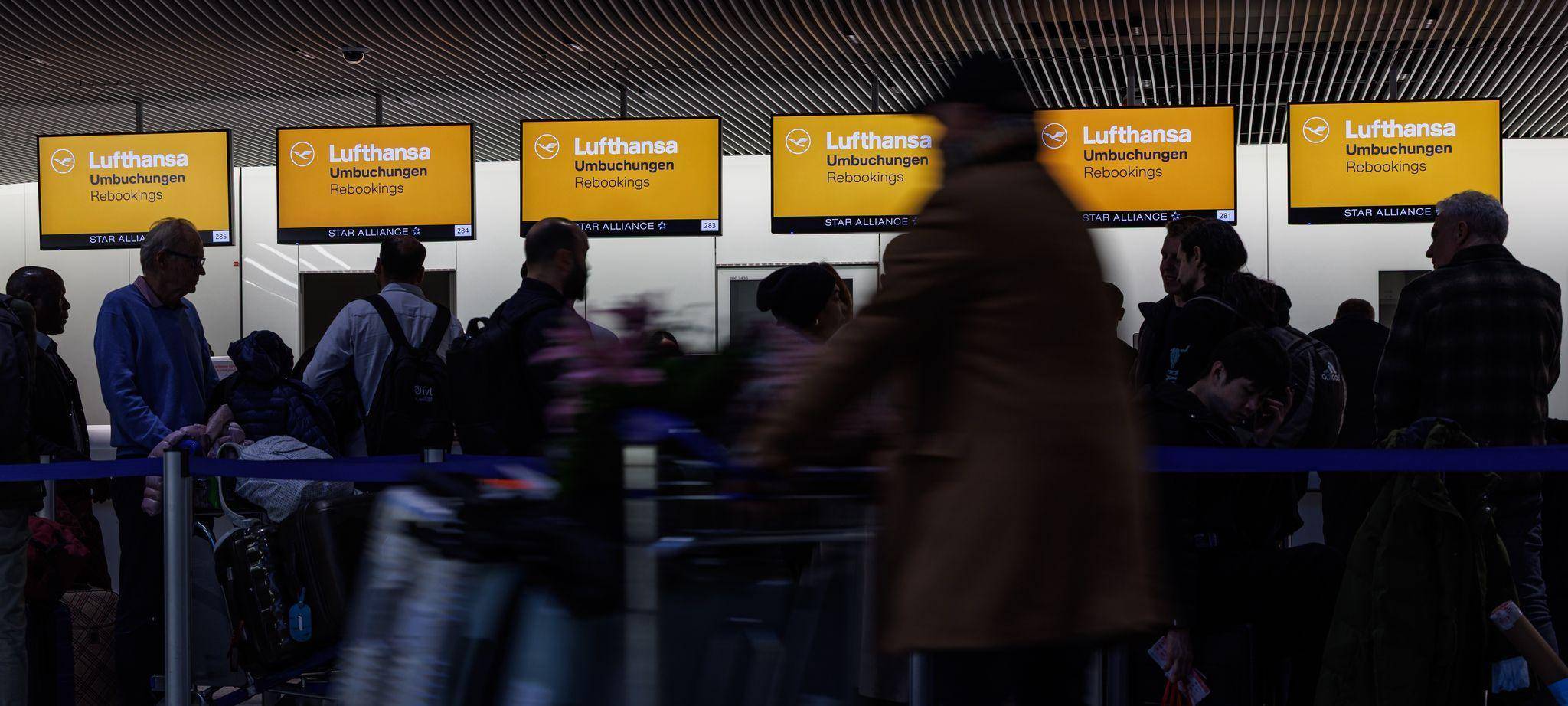 Streik der Lufthansa-Crews - Frankfurt