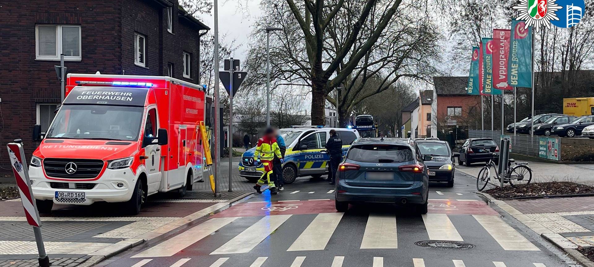 Radfahrerin trotz markierter Überfahrt angefahren