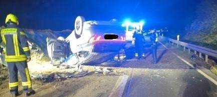 A516: Unfall in der Baustelle