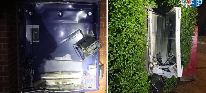 Das Foto zeigt beide Tatorte - siehe Text.