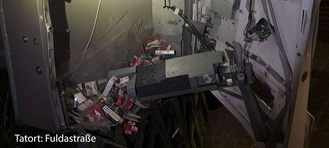 Täter sprengen wieder Zigarettenautomaten