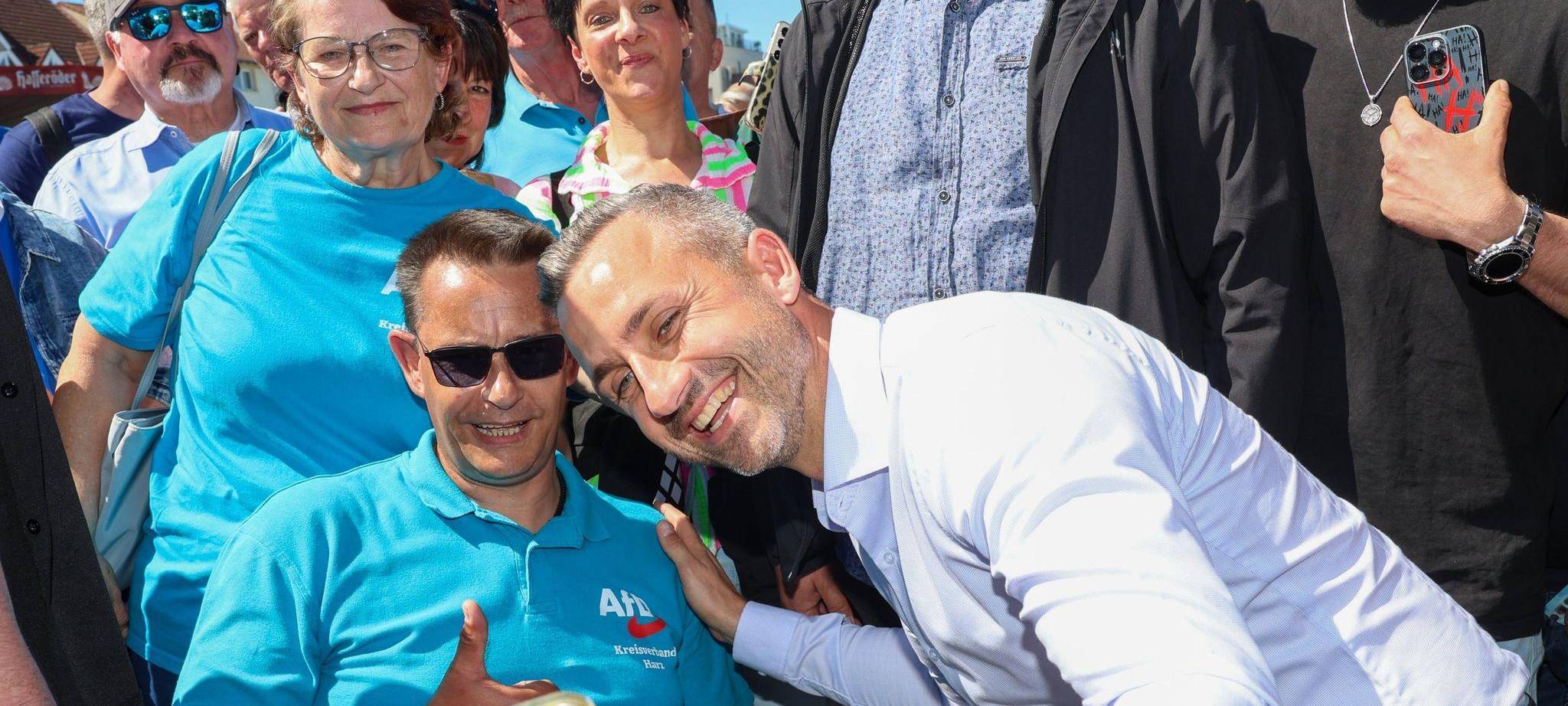 AfD Spitzenkandidat Siegmund auf Fest