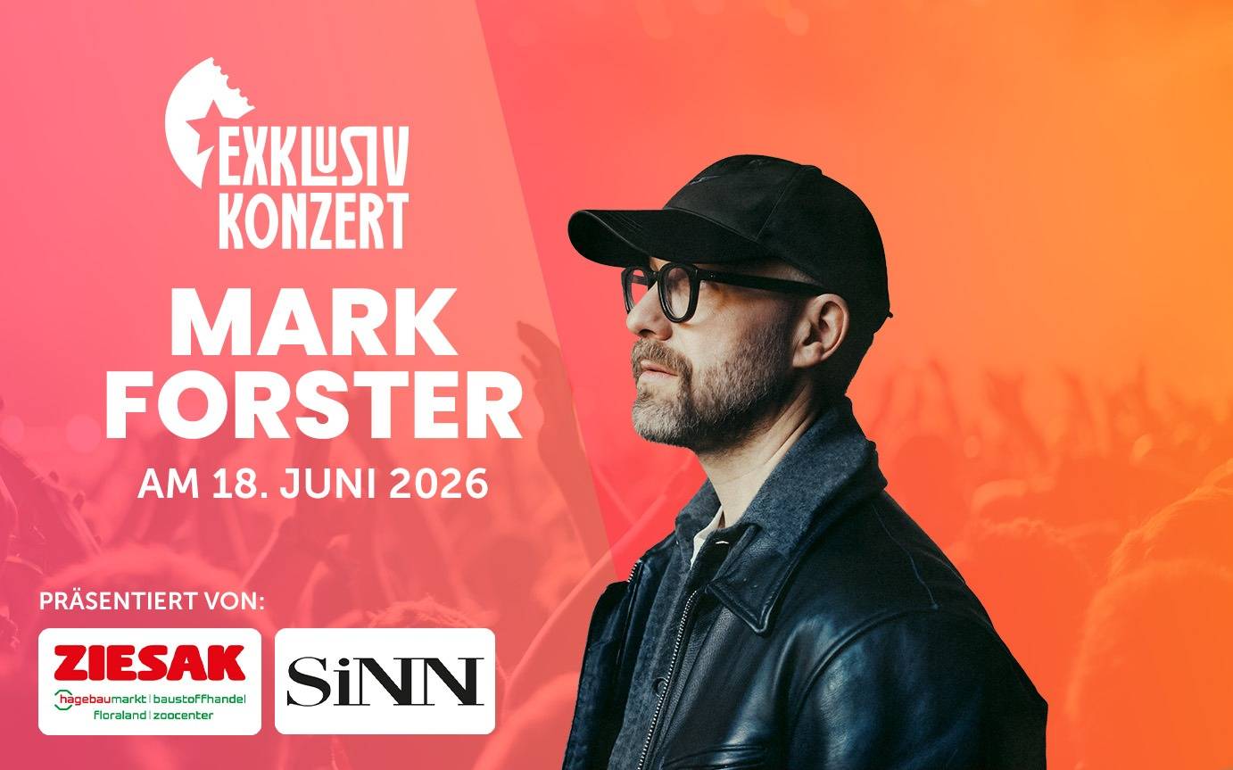 Mark Forster im Exklusivkonzert – jetzt Tickets gewinnen