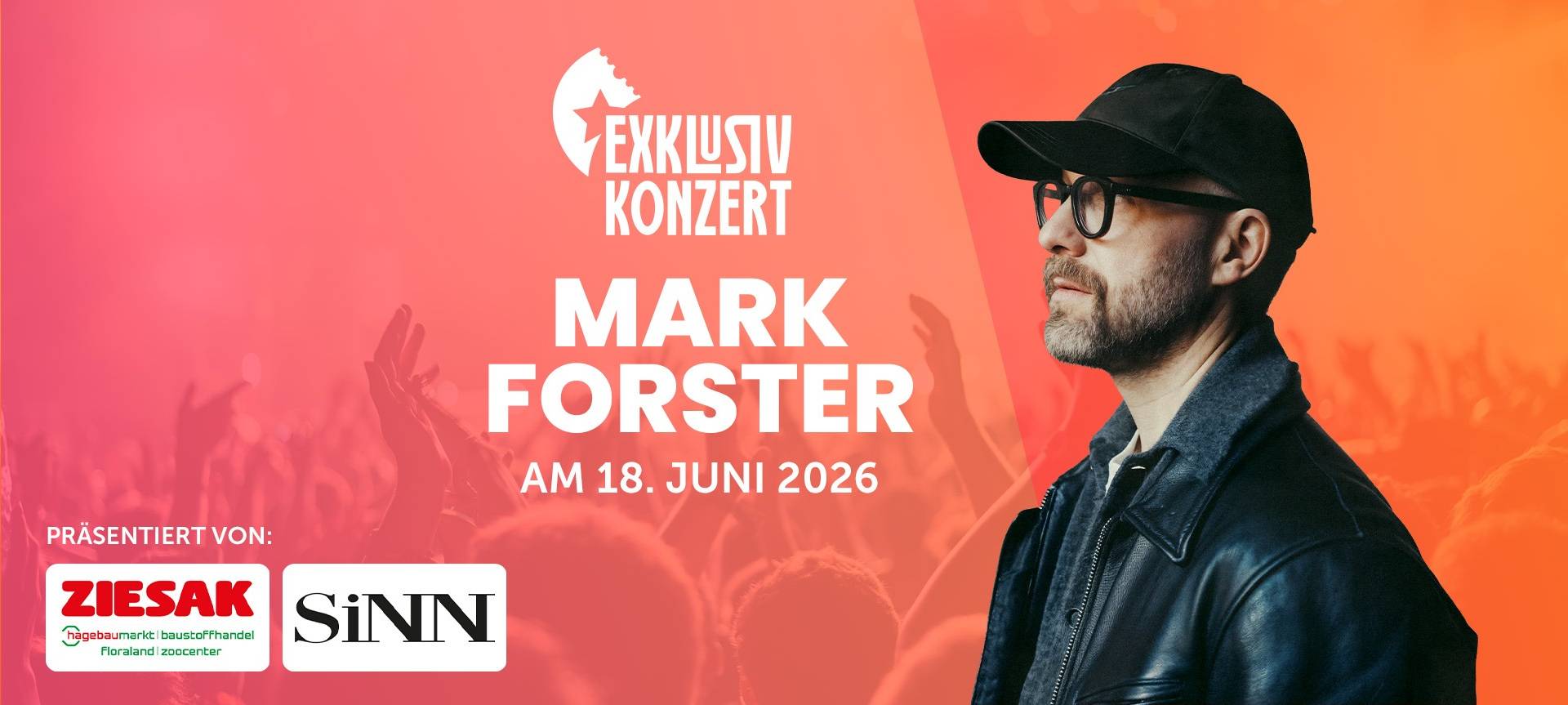 Mark Forster im Exklusivkonzert – jetzt Tickets gewinnen