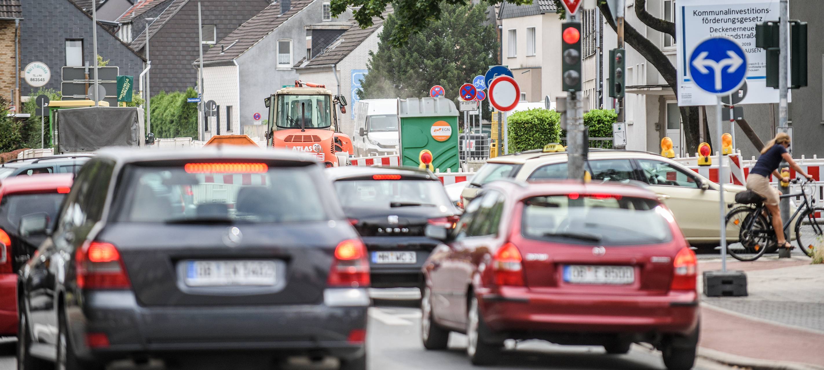 Oberhausen: Kreuzung gesperrt – lange Baustelle kommt