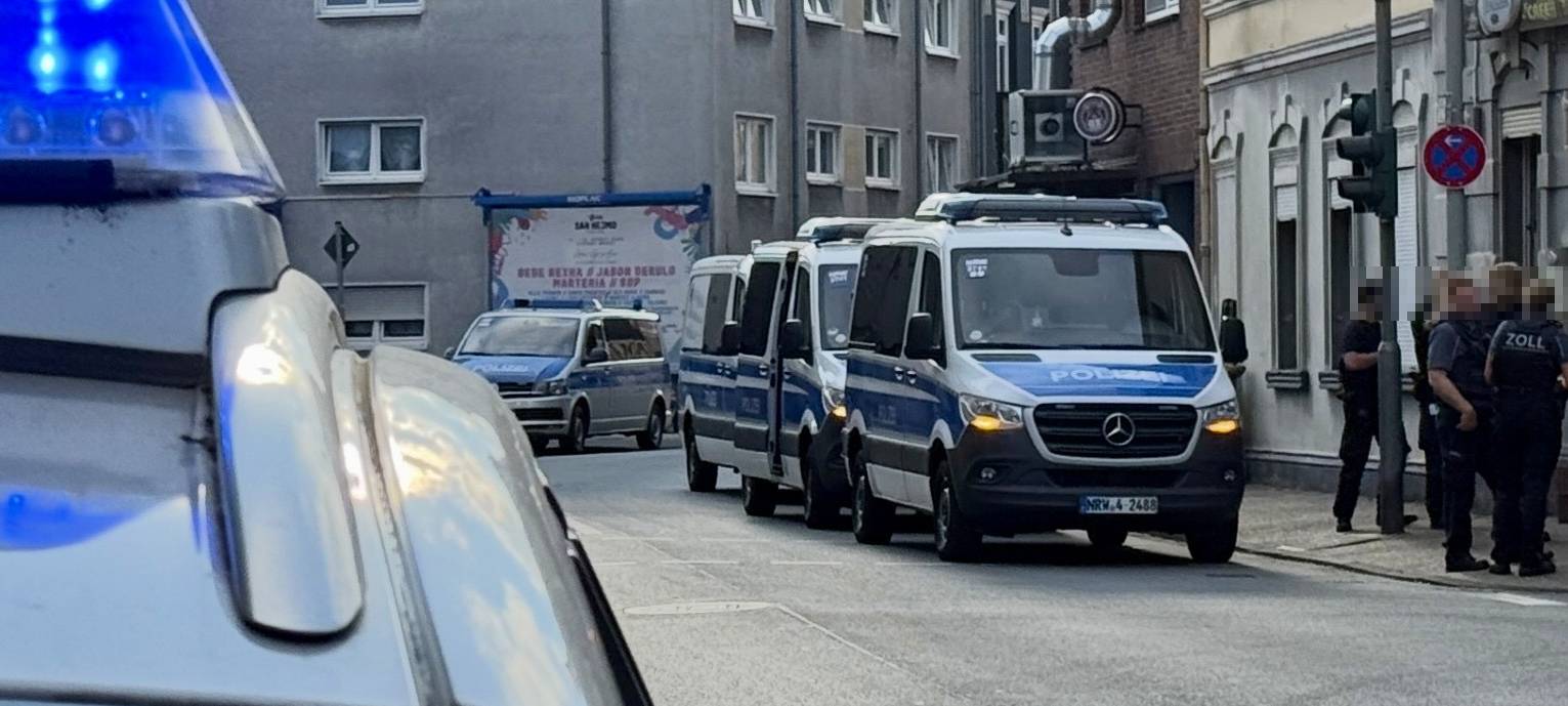 Großeinsatz in Oberhausener Innenstadt: 233 Kontrollen