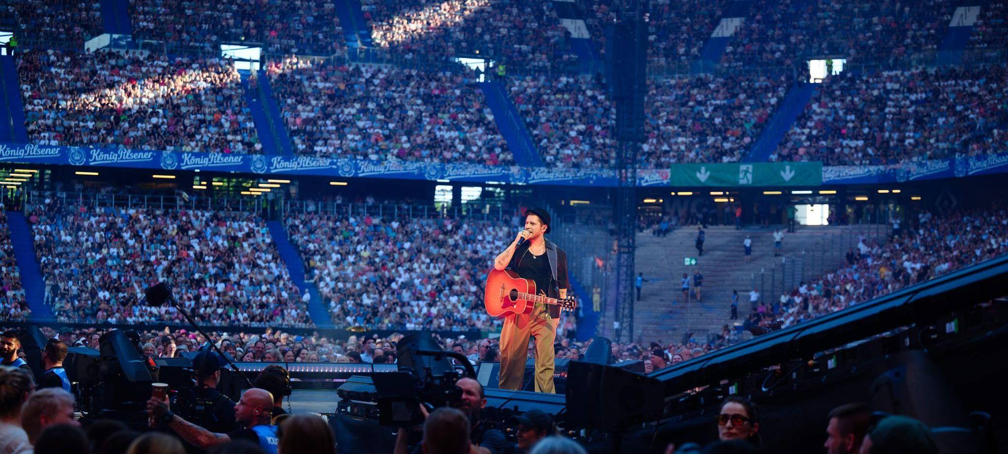 Johannes Oerding im Volksparkstadion