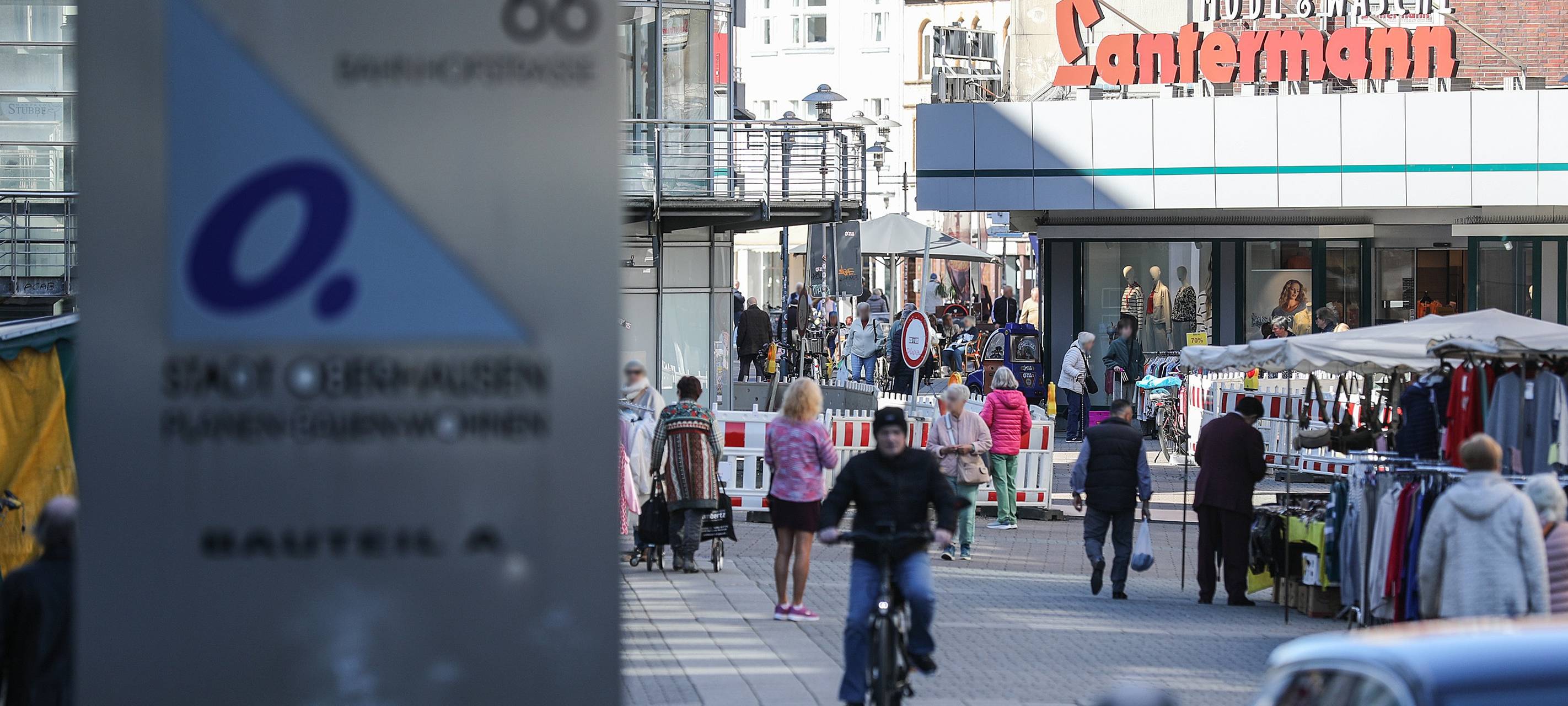 Oberhausen: Start für Leitungsbau in der Bahnhofstraße