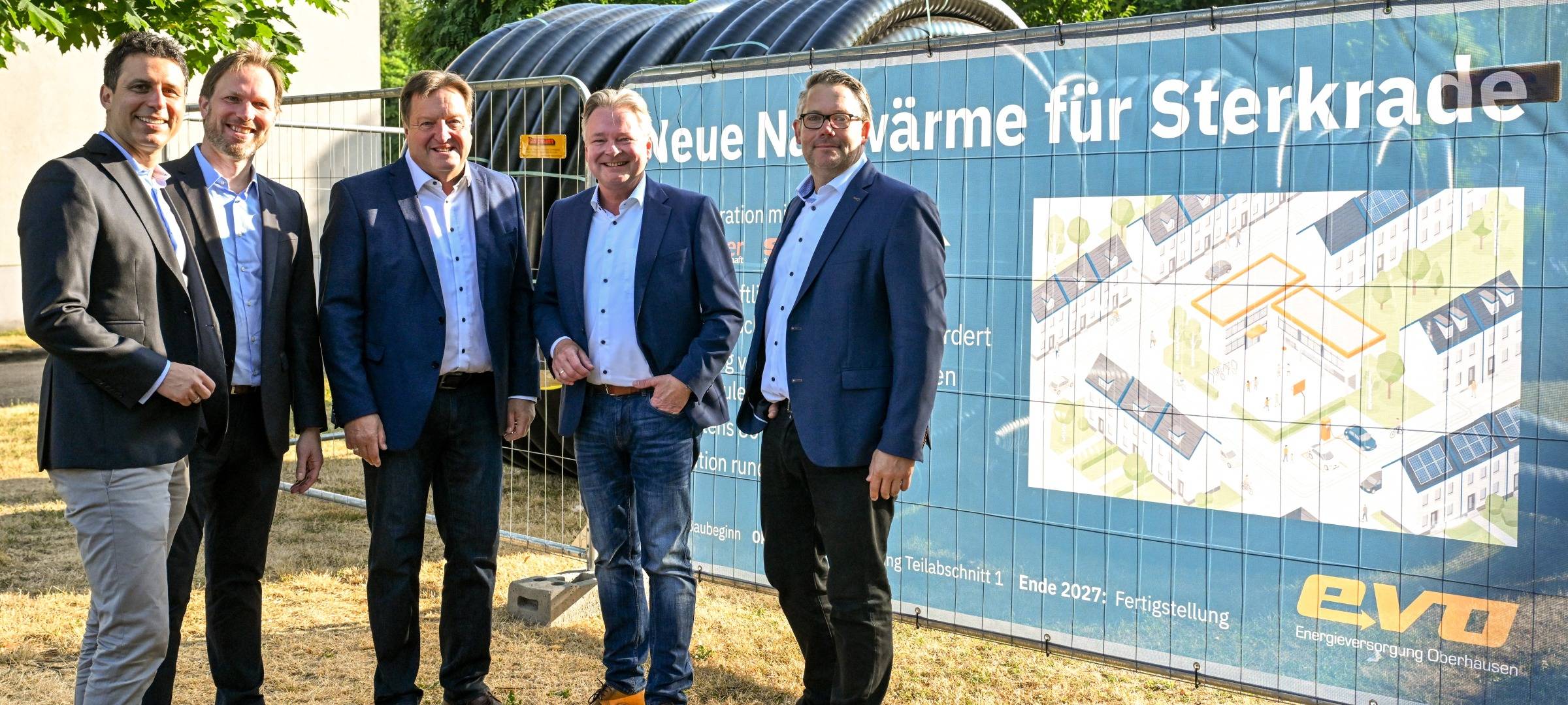 Neues Quartierskraftwerk in Oberhausen: Spatenstich erfolgt