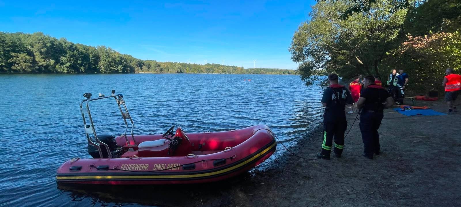 Großeinsatz nach vermisstem Schwimmer in Hünxe