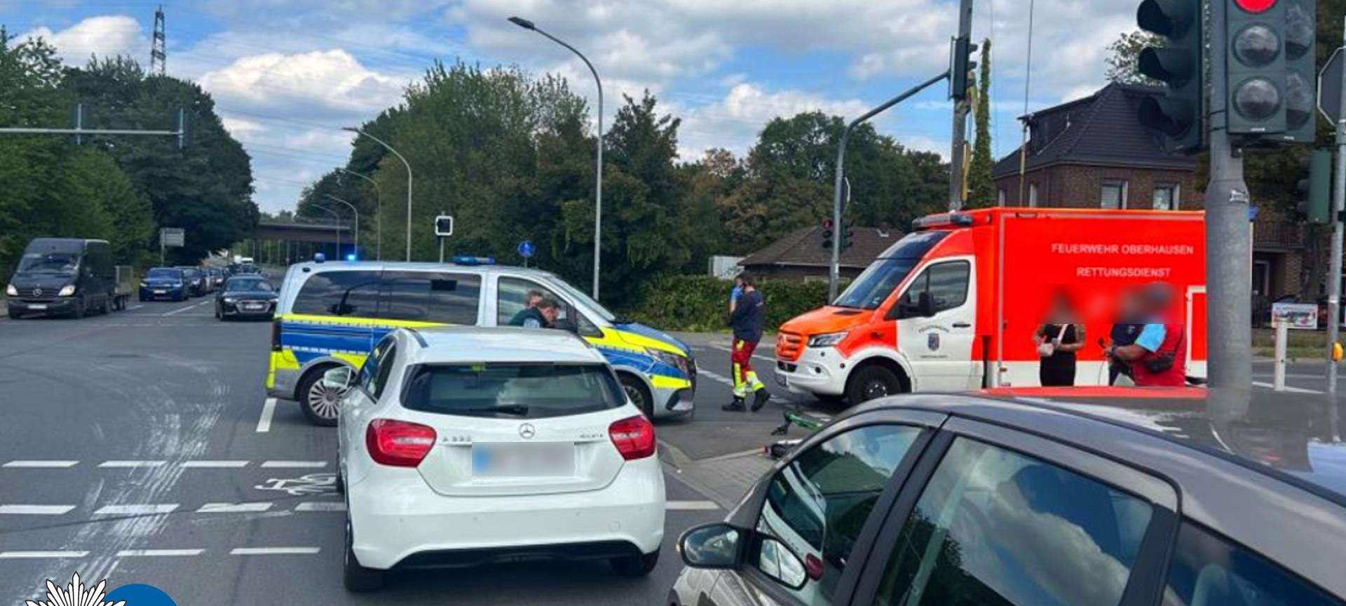 Oberhausen: E-Scooter-Unfall