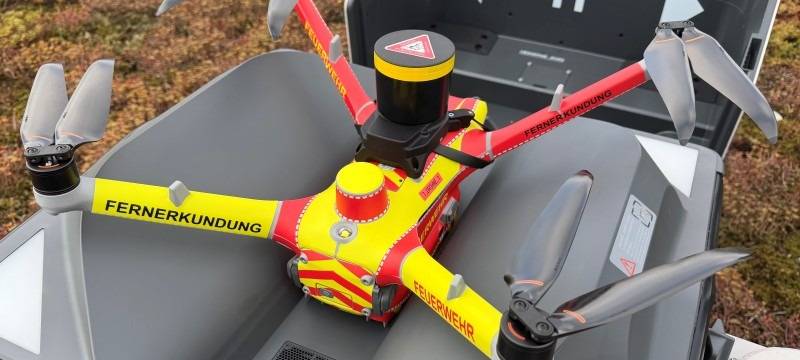 Feuerwehr Essen testet Drohne für schnelle Lagebilder