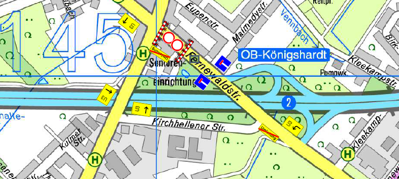 Wasserrohr geplatzt - Straße gesperrt - MIT UPDATE