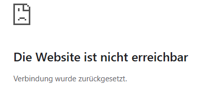 Ausfall: Homepage der Stadt nicht erreichbar