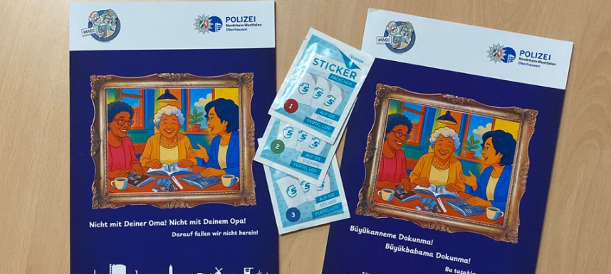 Neues Stickeralbum der Polizei gegen Trickbetrug