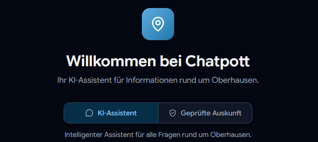 Oberhausen: KI-Chatbot hilft beim Finden von Infos