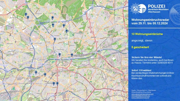 Grafik: Polizei Oberhausen